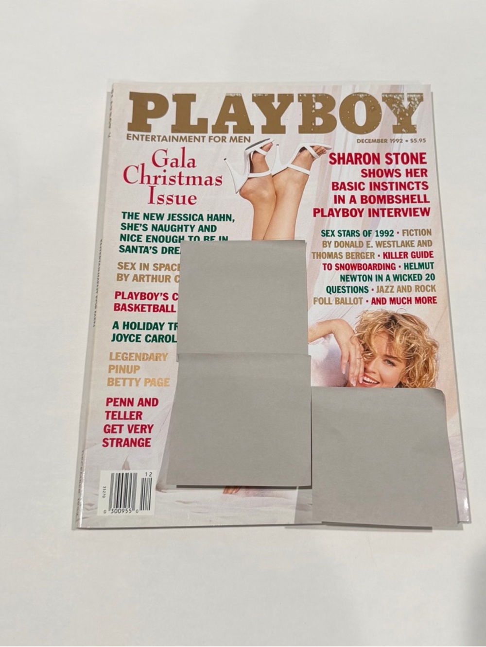 PLAYBOY Gala Christmas Issue - White and Gold Cover